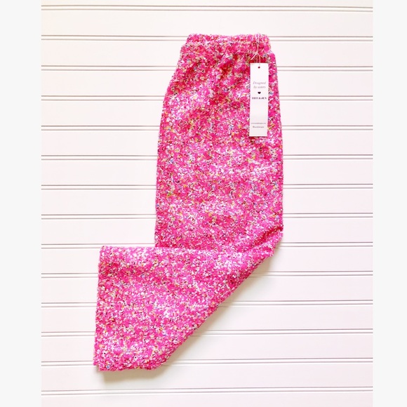 Last 1 Barbie Pink &White Sequin Pencil Skirt - Picture 4 of 6